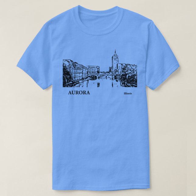 Camiseta Aurora Illinois TShirt 2 (Frente do Design)