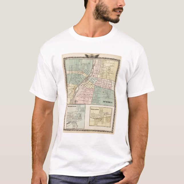 Camiseta Aurora, Naperville e Wheaton (Frente)