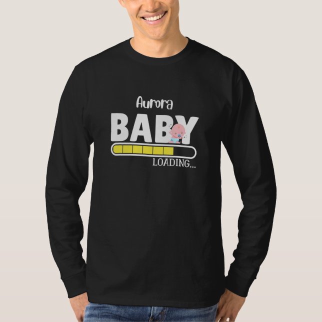Camiseta Aurora Native Pride Funny State Baby Mãe Da (Frente)