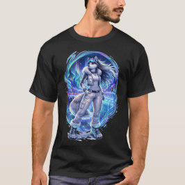 Camiseta aurora noturna - husky