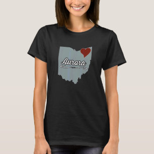 Camiseta AURORA Ohio OH Cidade Estado EUA Lembrancinha Fof