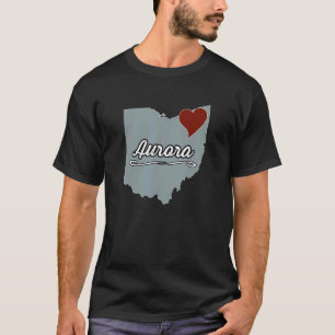 Camiseta AURORA Ohio OH Cidade Estado EUA Lembrancinha Fof