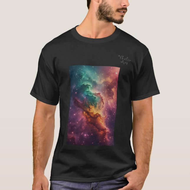 Camiseta Aurora Veil Nebula Design (Frente)
