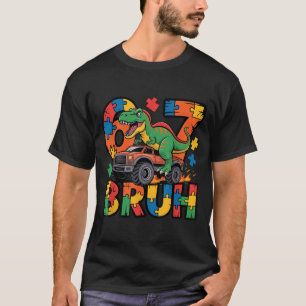Camiseta Ausim Six Seven Bruh Dino Consciência do Autismo 6