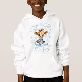 Camiseta AUsome Girafa de Inverno – Conscientização sobre A