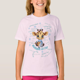 Camiseta AUsome Girafa de Inverno – Conscientização sobre A