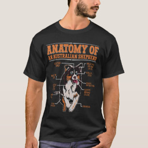 Camiseta Aussie ANATOMY OF AN AUSTRALIAN SHEPHERD Funny