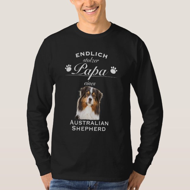 Camiseta Aussie Aussie Dog australiano Shepherd (Frente)