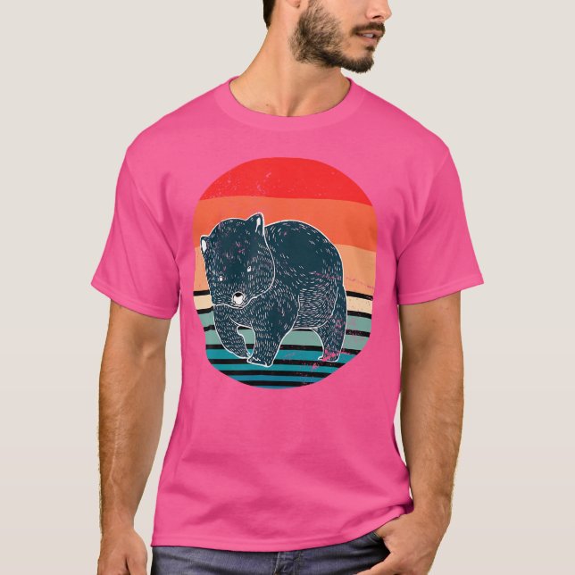 Camiseta Aussie Backpacker Austrália Outback Animal Wombat (Frente)