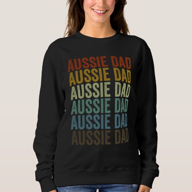 Camiseta Aussie Dad Australian Shepherd Dog Dog Dad (Frente)