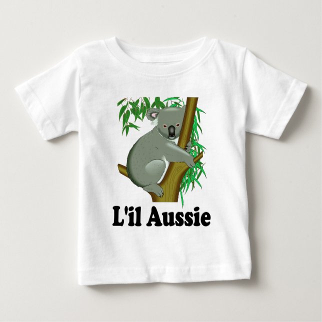 Camiseta Aussie de L'il. Koala australiano bonito (Frente)