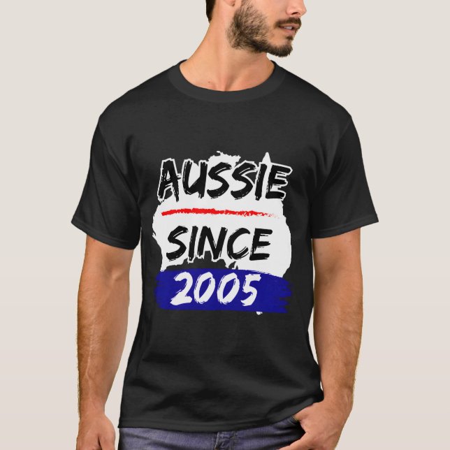Camiseta Aussie Desde 2005 Mapa Da Austrália (Frente)