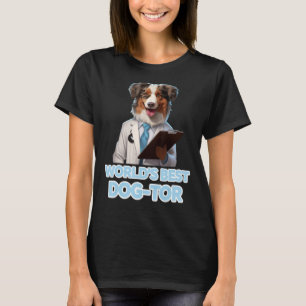 Camiseta Aussie Dog World's Best Dog-tor Funny Australian D