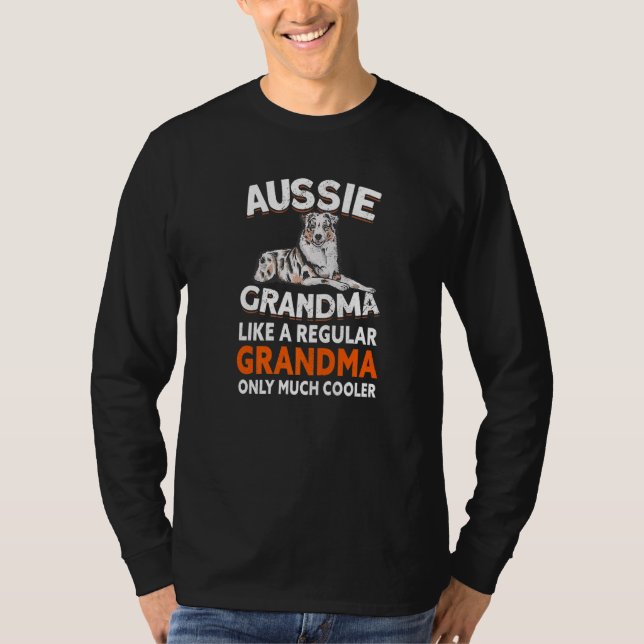 Camiseta Aussie Grandma Aussie Owner - Pastor australiano (Frente)