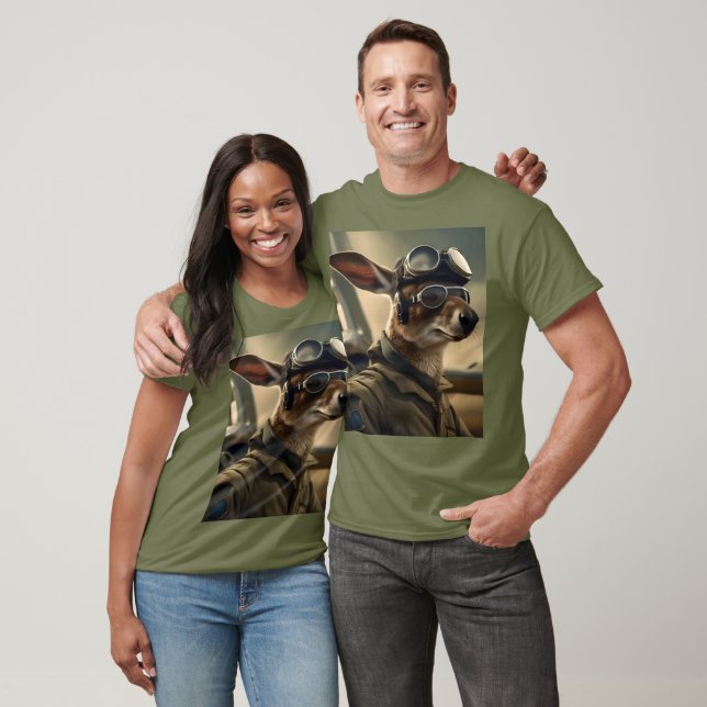 Camiseta Aussie Kangaroo King Da Airways, (Unissex)