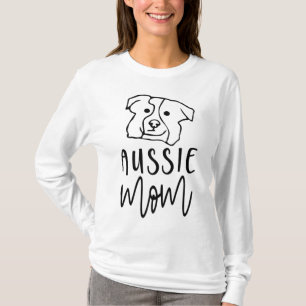 Camiseta Aussie Mãe De Um Cachorro Australiano Ausshole
