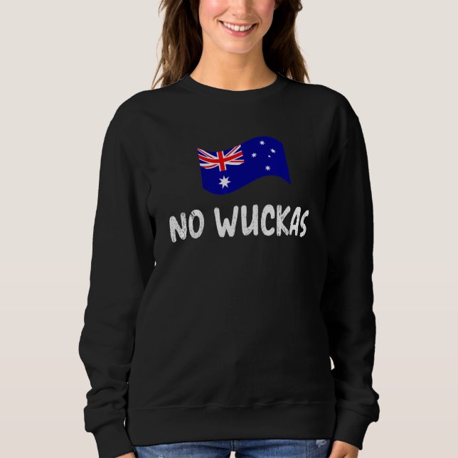Camiseta Aussie no wuckas lingo worries none Australia (Frente)
