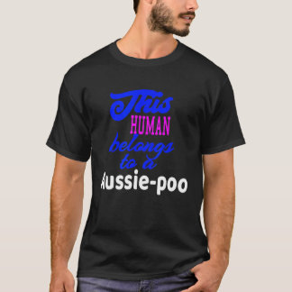 Camiseta Aussie Poo Dog Poodle - Pastor Australiano
