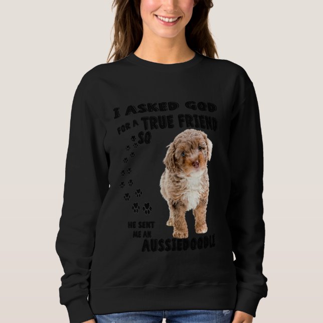 Camiseta Aussiedoodle Citação Mãe Aussiepoo Pai Cute Aussie (Frente)