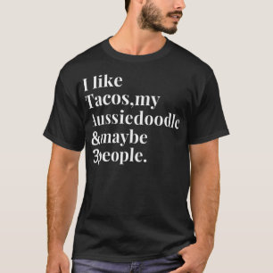 Camiseta Aussiedoodle Mãe Proprietária Cachorro Engraçado T