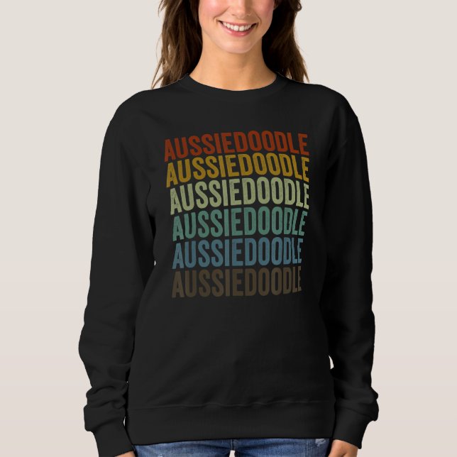 Camiseta Aussiedoodle Retro (Frente)