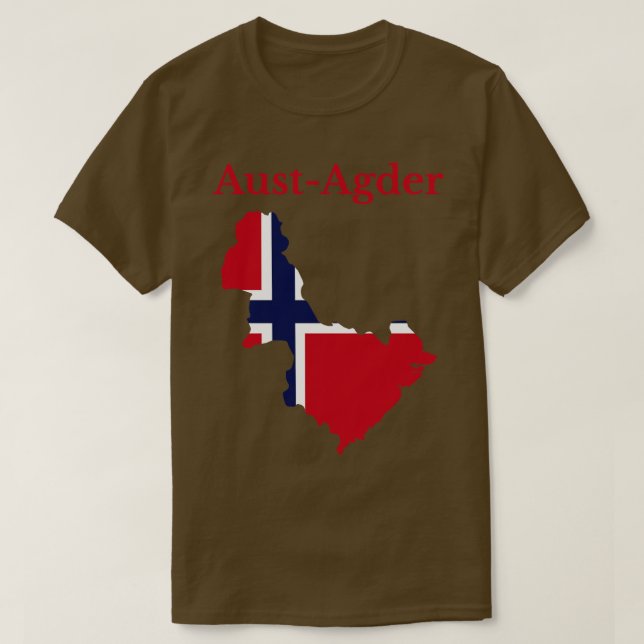 Camiseta Aust Agder County Norway (Frente do Design)