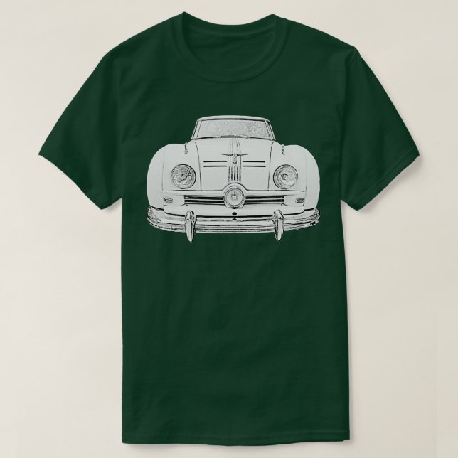 Camiseta Austin A90 Atlc 1950s clássico monocromo (Frente do Design)