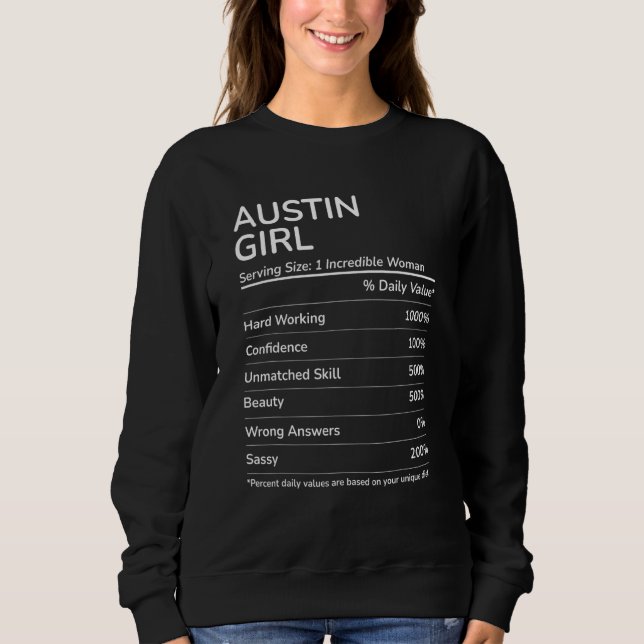 Camiseta Austin Girl Texas Hometown (Frente)