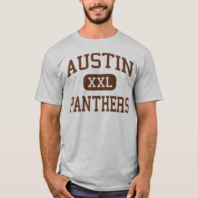 Camiseta Austin - panteras - segundo grau - El Paso Texas (Frente)