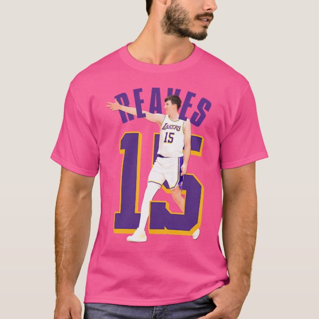 Camiseta Austin Reaves 15 Celebrar Três (Frente)
