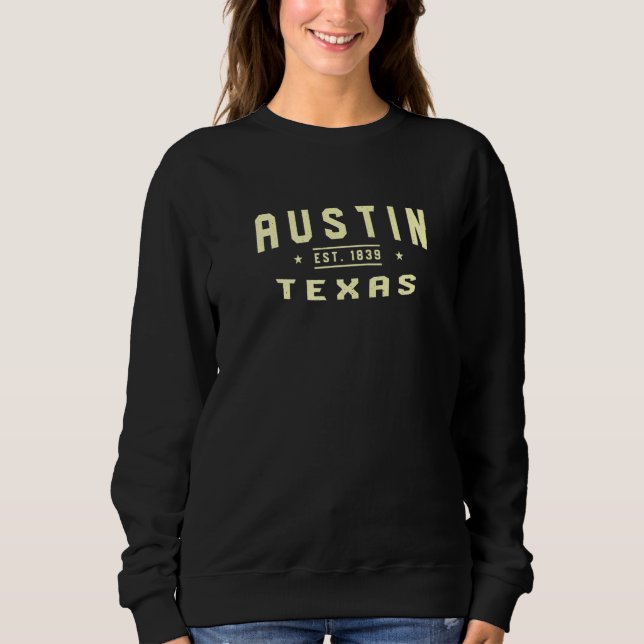 Camiseta Austin Texas 1839 Tx American Austinite Reside (Frente)