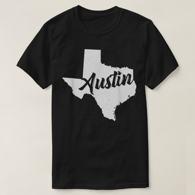 Camiseta Austin Texas Gift Native Vintage Retro State (Frente do Design)