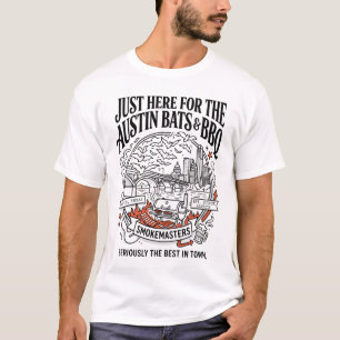 Camiseta Austin Texas Morcegos E Churrasco Smokemasters