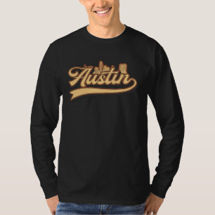 Camiseta Austin Texas retrô Cidade Cidade Natal Vintage