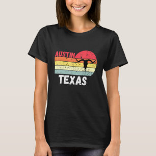 Camiseta Austin Texas Retro Longhorn Vintage Sunset Tx