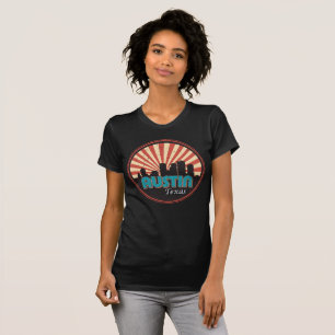 Camiseta Austin Texas Tx City State Skyline Vintage Retro