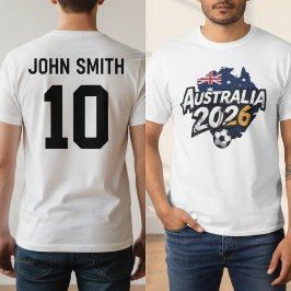 Camiseta Australia 2026 Soccer Fan Personalized Name