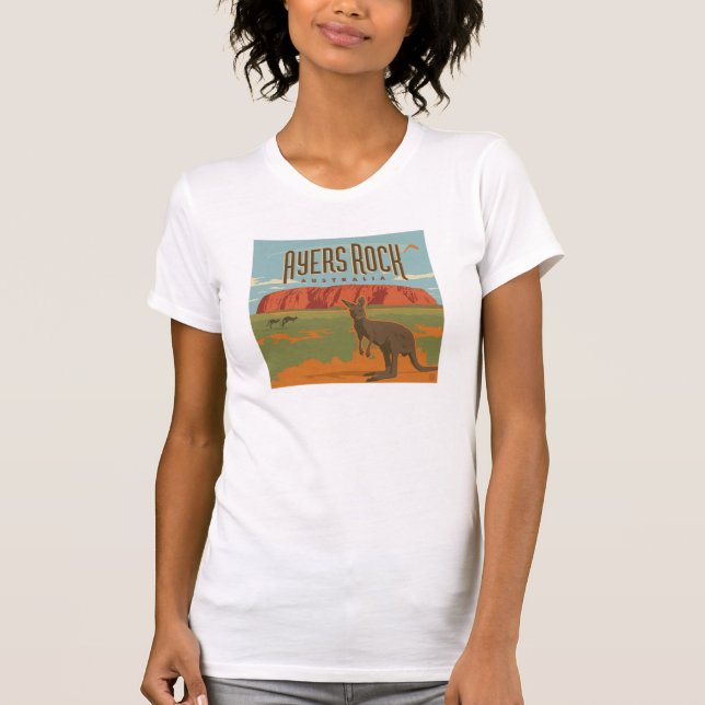Camiseta Austrália | Ayers Rock Kangaroos (Frente)