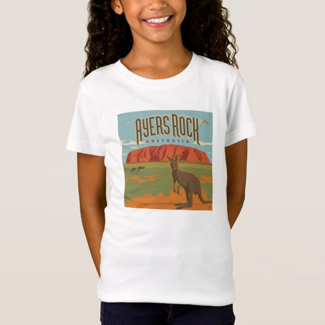 Camiseta Austrália | Ayers Rock Kangaroos (Frente)