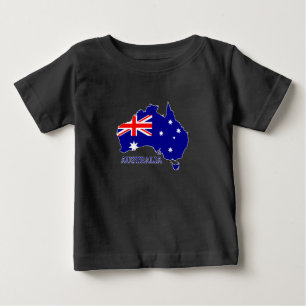 Camiseta Austrália Bandeira Australiana Mapa Viagem