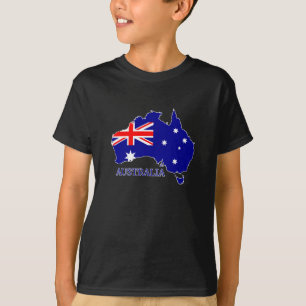 Camiseta Austrália Bandeira Australiana Mapa Viagem