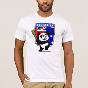 Camiseta Austrália Baseball Panda (camisas leves)
