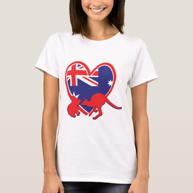 Camiseta Austrália-Com-Animais (Frente)