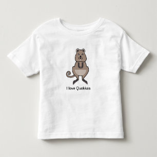 Camiseta Austrália - Cute I love QUOKAS - Wildlife -