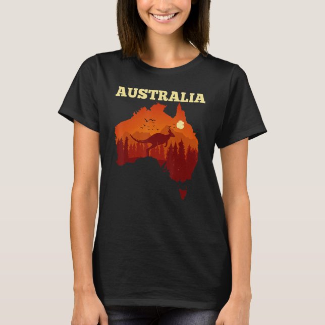 Camiseta Australia Day   Australian Map Flag Patriotic (Frente)