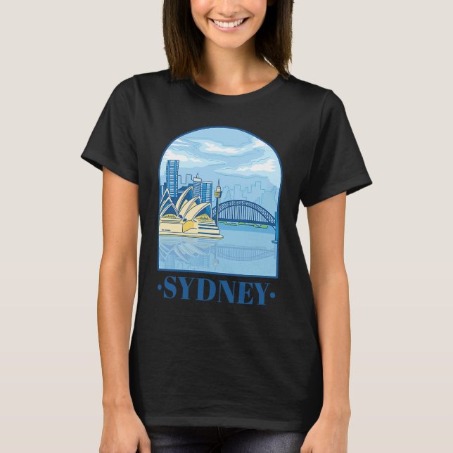 Camiseta Australia Day  Tourists Australian Retro Happy Tra (Frente)