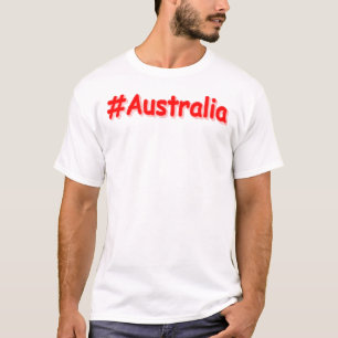 Camiseta "#Austrália" Design. Comprar Agora