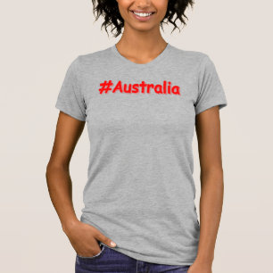 Camiseta "#Austrália" Design. Comprar Agora