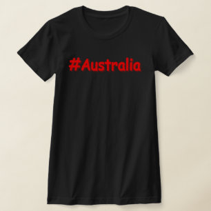 Camiseta "#Austrália" Design. Comprar Agora