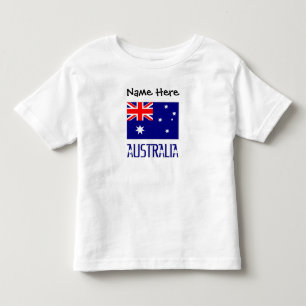 Camiseta Australia e Bandeira Australiana Preto Personaliza